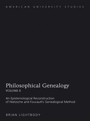 cover image of Philosophical Genealogy- Volume II